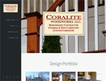 Tablet Screenshot of coralitewoodworks.com
